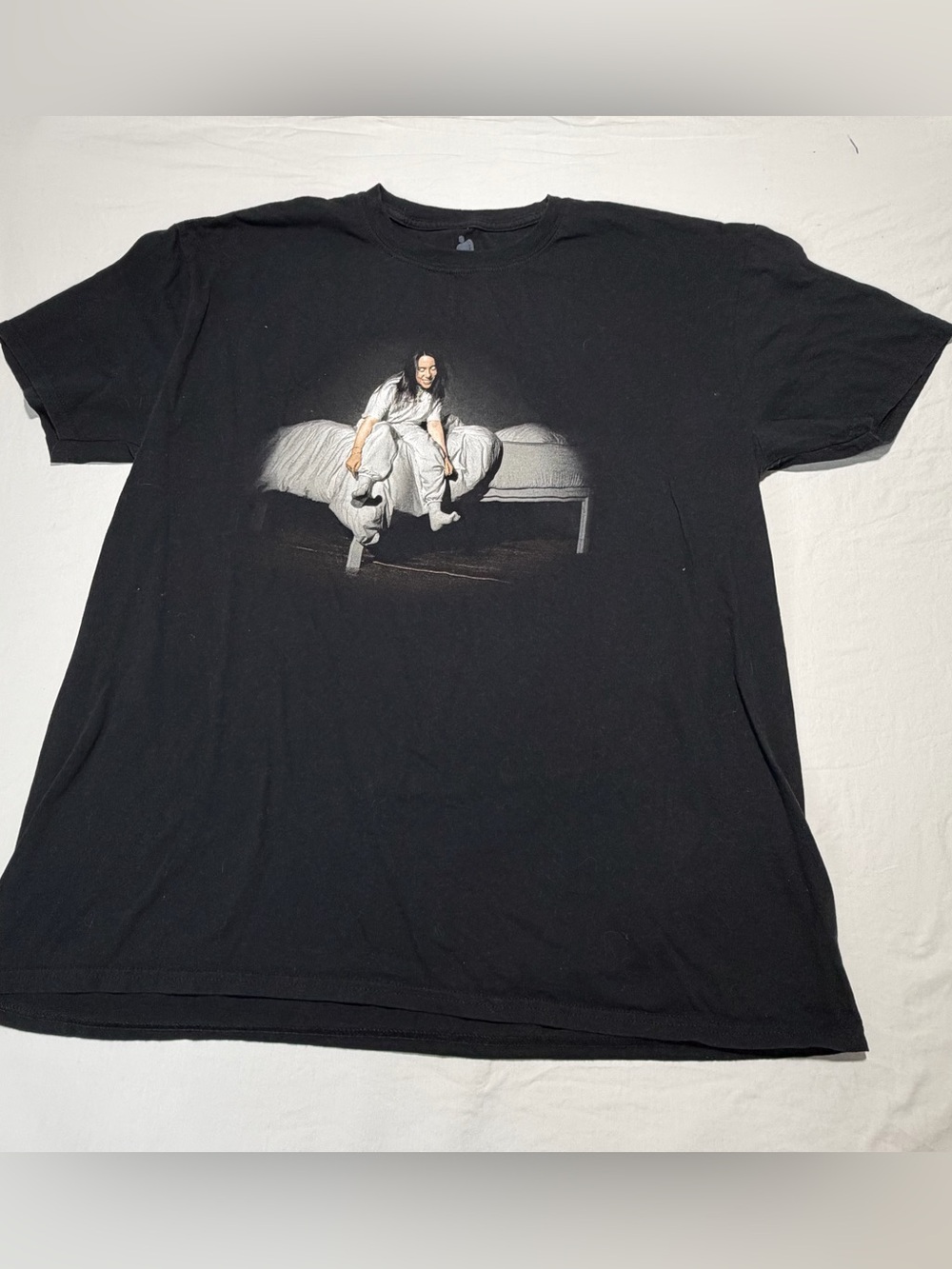 Black Billie Eilish Graphic Crewneck T-Shirt
